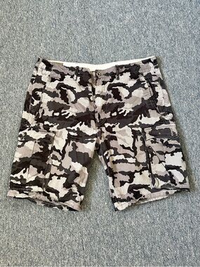 Levi's Black & Gray Camo Cargo Shorts